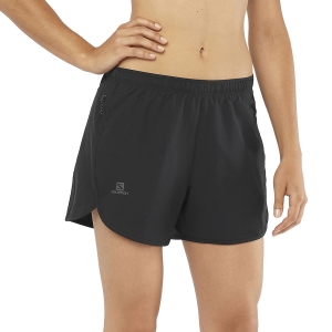 Pantalones cortos Running Mujer Salomon Agile 4in Shorts  Black LC1470600
