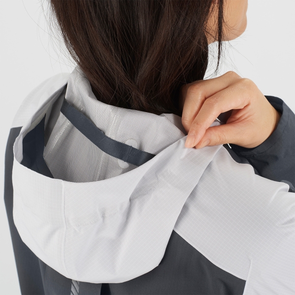 Salomon Bonatti Trail WP Jacket - Ebony/White