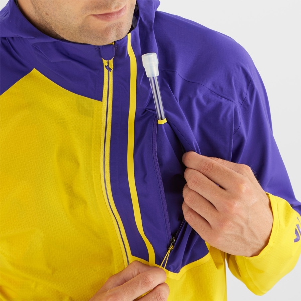 Salomon Bonatti Trail WP Jacket - Empire Yellow/Deep Blue