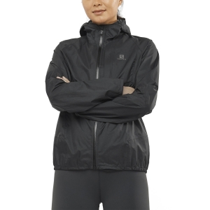 Women's Running Jacket Salomon Bonatti WP Jacket  Black LC1768300