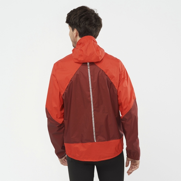 Salomon Bonatti WP Chaqueta - Fiery Red/Cabernet
