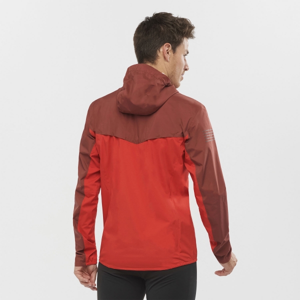 Salomon Bonatti WP Jacket - Goji Berry/Madder Brown