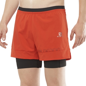 Pantalone cortos Running Hombre Salomon Cross 2 in 1 4in Shorts  Fiery Red LC1722400