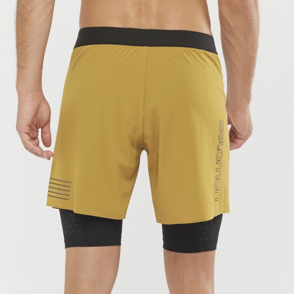 Salomon Exo Motion Twinskin 10.5in Shorts - Cumin/Black