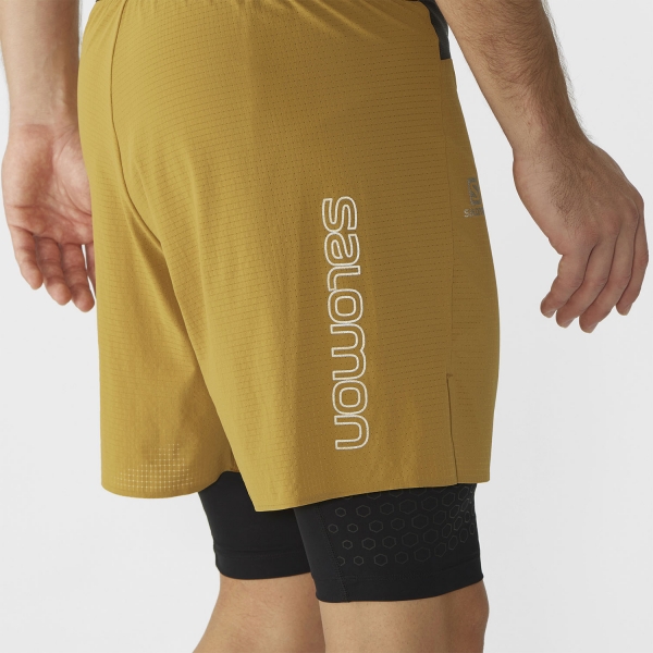 Salomon Exo Motion Twinskin 10.5in Shorts - Cumin/Black