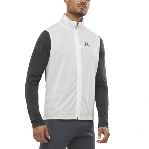 Men's Running Jacket Salomon Light Vest  White LC1615200