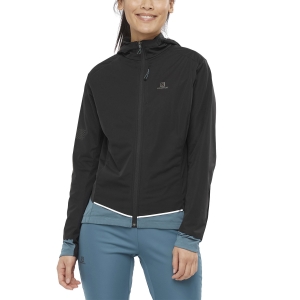 Women's Running Jacket Salomon Light Shell Jacket  Black/Mallard Blue LC1601100