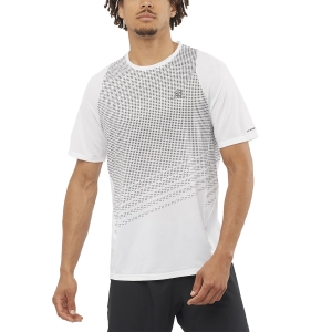 Camisetas Running Hombre Salomon Sense Aero Camiseta  White/Black LC1744300