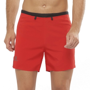 Men's Running Shorts Salomon Sense Logo 5in Shorts  Goji Berry/Black LC1613900