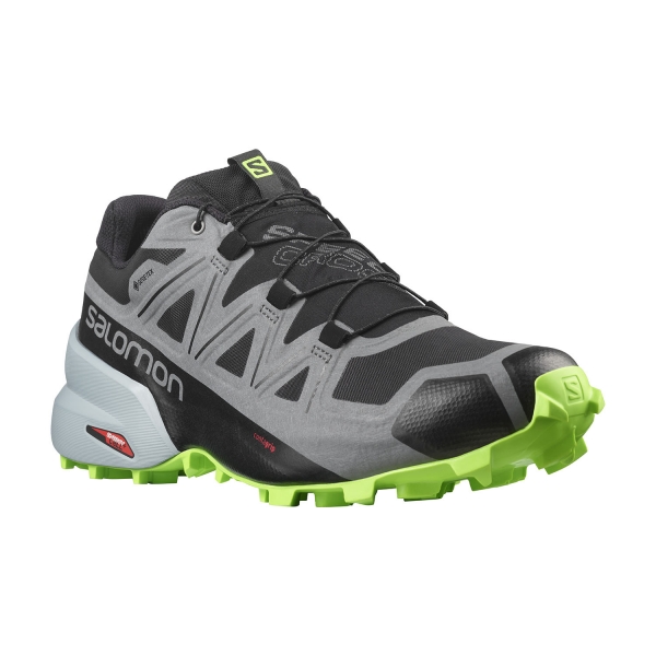 Salomon Speedcross 5 GTX - Black/Quiet Shade/Green Gecko