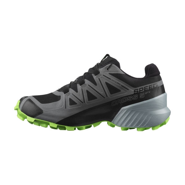 Salomon Speedcross 5 GTX - Black/Quiet Shade/Green Gecko