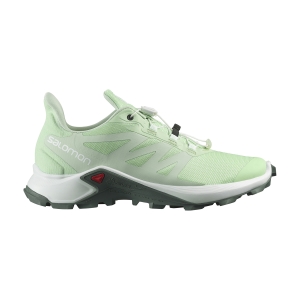 Women's Trail Running Shoes Salomon Supercross 3  Patina Green/White/Duck Green L41602800