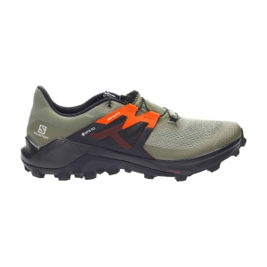 Men's Trail Running Shoes Salomon Wildcross 2 GTX  Olive Night/Black/Red Orange L41457700