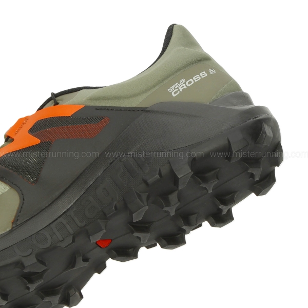 Salomon Wildcross 2 GTX - Olive Night/Black/Red Orange