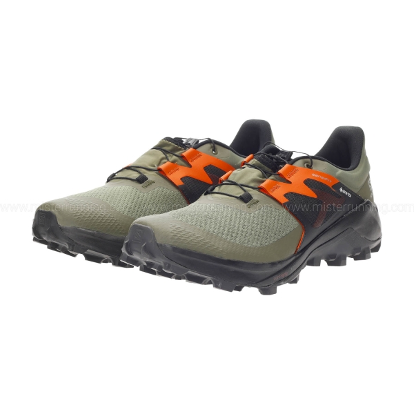 Salomon Wildcross 2 GTX - Olive Night/Black/Red Orange