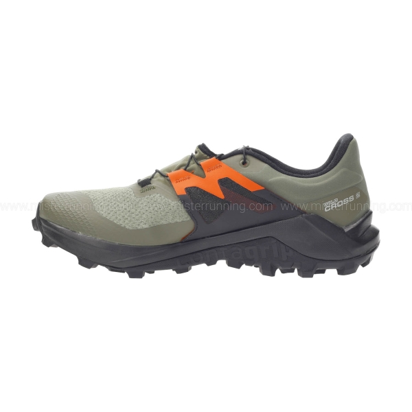 Salomon Wildcross 2 GTX - Olive Night/Black/Red Orange