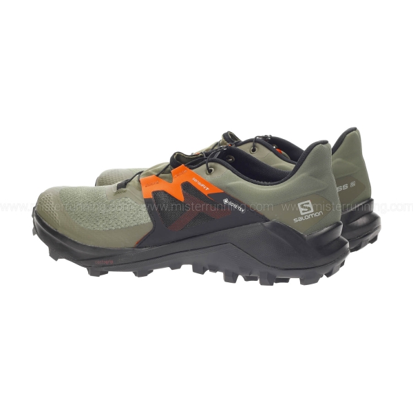 Salomon Wildcross 2 GTX - Olive Night/Black/Red Orange