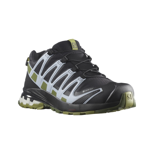 Salomon XA Pro 3D V8 GTX - Black/Green Moss/Zen Blue