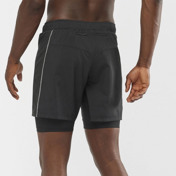 Salomon XA Twinskin 2 in 1 8in Shorts - Black