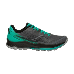 Women's Trail Running Shoes Saucony Peregrine 11  Shadow/Jade 1064120