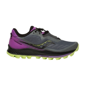 Women's Trail Running Shoes Saucony Peregrine 11 ST  Shadow/Raz/Lime 1064430