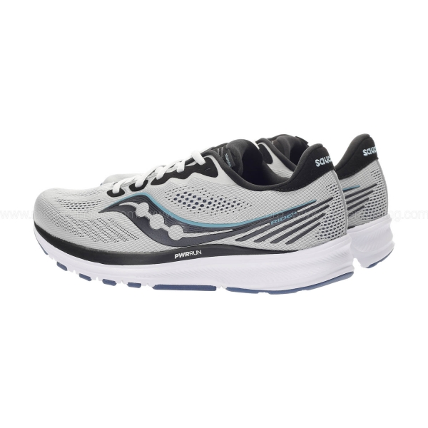 Saucony Ride 14 - Fog/Black/Storm