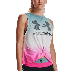 Top Running Mujer Under Armour Anywhere Top  Retro Teal/Electro Pink/Black 13703410391