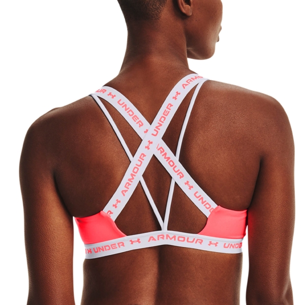 Under Armour Crossback Low Sports Bra - Brilliance/White