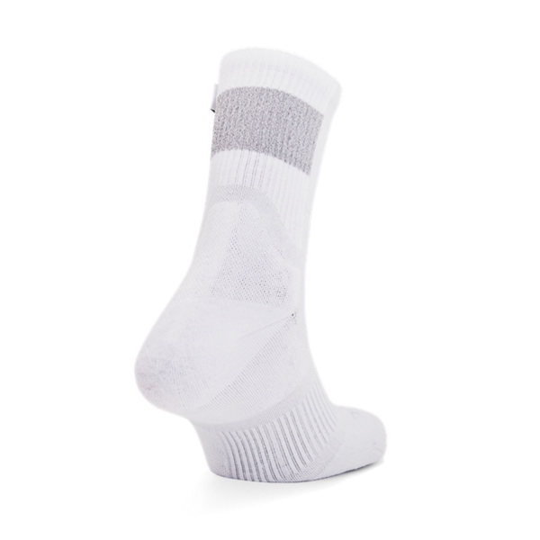 Under Armour Dry Crew Calcetines - White/Halo Gray/Mod Gray