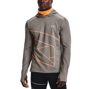 Under Armour Empowered Hoodie - Concrete/Omega Orange/Reflective