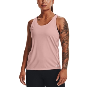 Women's Running Tank Under Armour Fly By Tank  Retro Pink/Reflective 13613940676