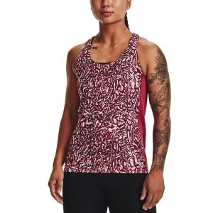 Women's Running Tank Under Armour Fly By Printed Tank  Black Rose/Reflective 13676050664