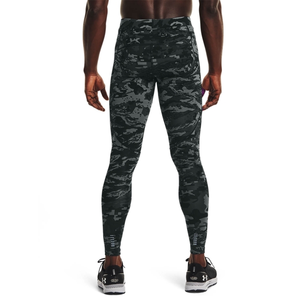 Under Armour Fly Fast Print Tights - Black/Reflective