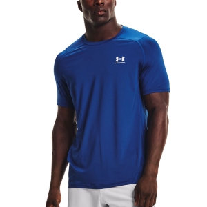 Men's Training T-Shirt Under Armour HeatGear Knit TShirt  Tech Blue/Black 13616830432
