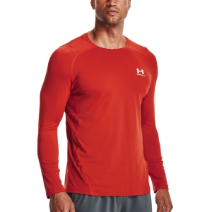 Men's Training Shirt and Hoodie Under Armour HeatGear Logo Shirt  Radiant Red/White 13615060839