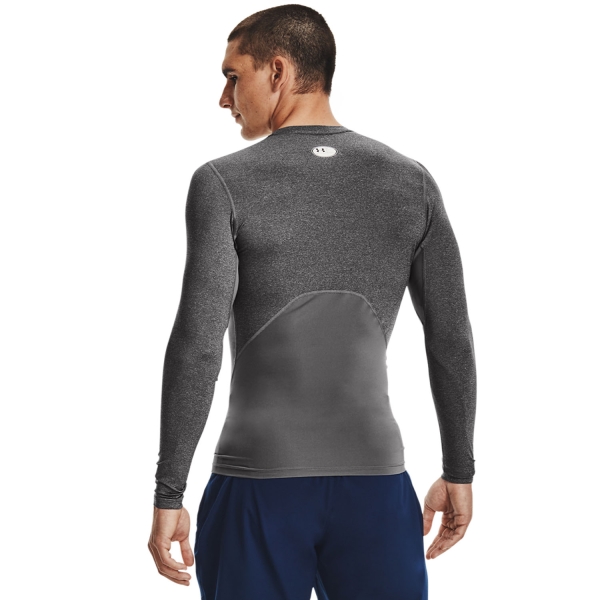 Under Armour HeatGear Compression Maglia - Carbon Heather/Black