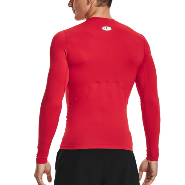 Under Armour HeatGear Compression Shirt - Red/White
