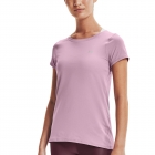 Under Armour HeatGear T-Shirt - Mauve Pink/Metallic Silver