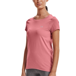 Camisetas Fitness y Training Mujer Under Armour HeatGear Camiseta  Pink Clay/Metallic Silver 13289640663