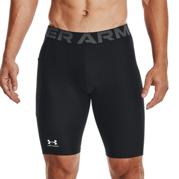 Men's Underwear Tights Under Armour HeatGear Pro Short Tights  Black/White 13616020001
