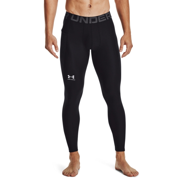Under Armour HeatGear 3 4 Men s Underwear Tights Black White