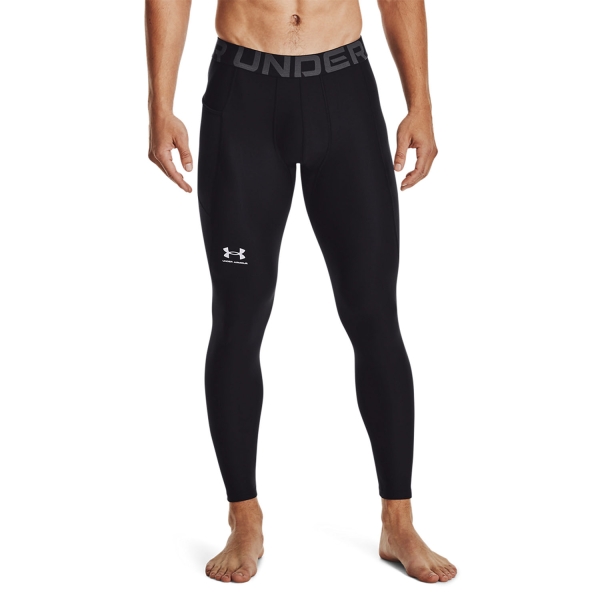 Men's Underwear Tights Under Armour HeatGear Tights  Black/White 13615860001