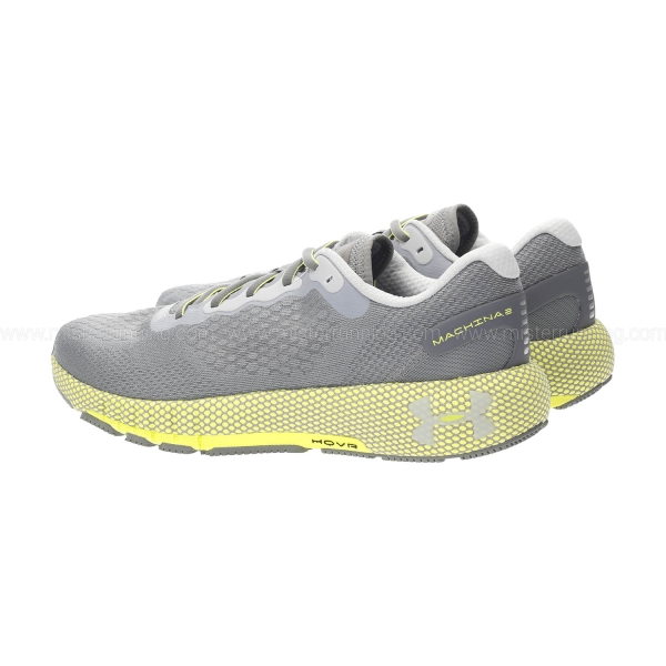 Under Armour HOVR Machina 2 - Concrete/High Vis Yellow/Black