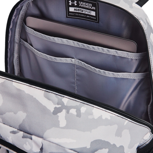 Under Armour Hustle Sport Backpack - White/Black