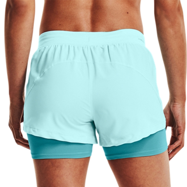Under Armour IsoChill 2 in 1 3in Shorts - Breeze/Cosmos/Reflective
