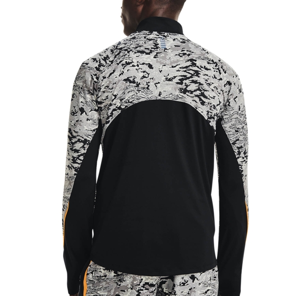 Under Armour Qualifier Run 2.0 Logo Shirt - Black/Omega Orange/Reflective