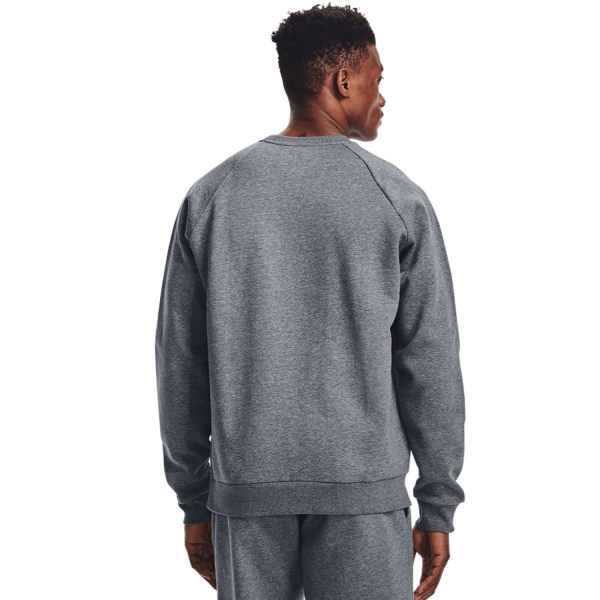 Under Armour Rival Crew Sweatshirt - Pitch Gray Light Heather/Onyx White
