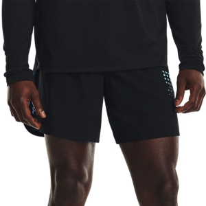 Men's Running Shorts Under Armour Speedpocket 7in Shorts  Black/Cruise Blue/Reflective 13697800001