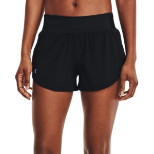 Women's Running Shorts Under Armour Speedpocket 3in Shorts  Black/Reflective 13613790001