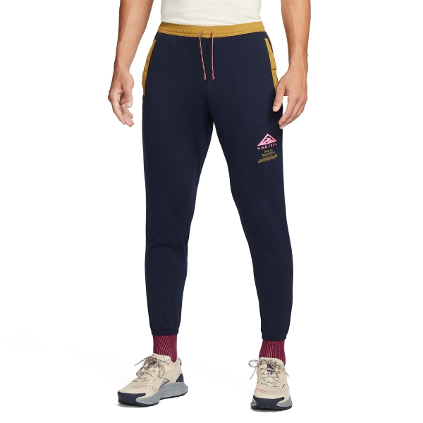 Men's Running Tights and Pants Nike Mont Blanc Pants  Obsidian/Golden Moss/Hyper Pink DR2580451